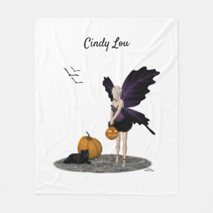 Fée d'Halloween avec couverture en polaire Citroui
