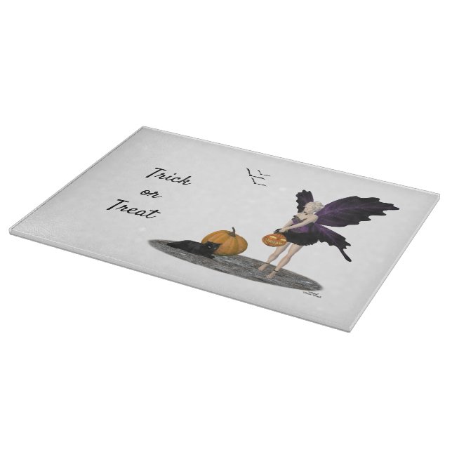 Fée d'Halloween avec planche à découper Citrouille (Coin)