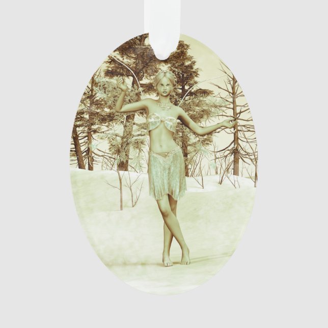 Fée d'hiver dans l'art fantastique de la forêt enn (devant)
