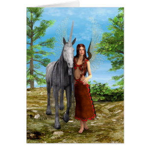Fée et licorne