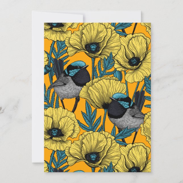Fée et pavots en jaune (Devant)
