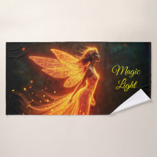 Fée fille fantaisie rouge scintillante feu magie p