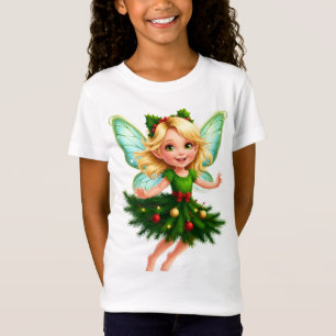 Fée Magique de l'Arbre de Noël T-Shirt Enfants
