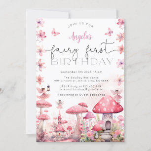 Fée magique Invitation fête d'anniversaire