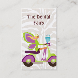 Fée mignonne de scooter de carte de visite de