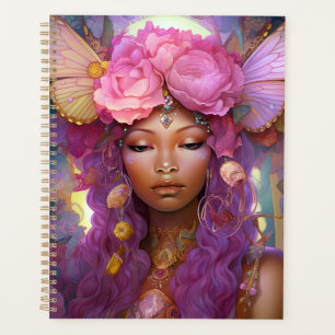 Fée noire Queen rose violet Imaginaire Art