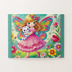 "FÉE SOURIANTE & CHATON" PUZZLE