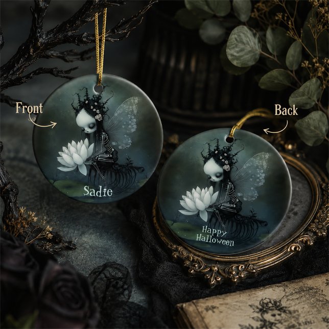 Fée squelette de fantasy gothique sombre Nom perso (Créateur téléchargé)