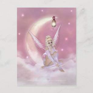 Fée sur la Lune - Carte postale Imaginaire 2