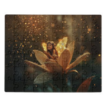 Fée sur une fleur, Jig Saw Puzzle
