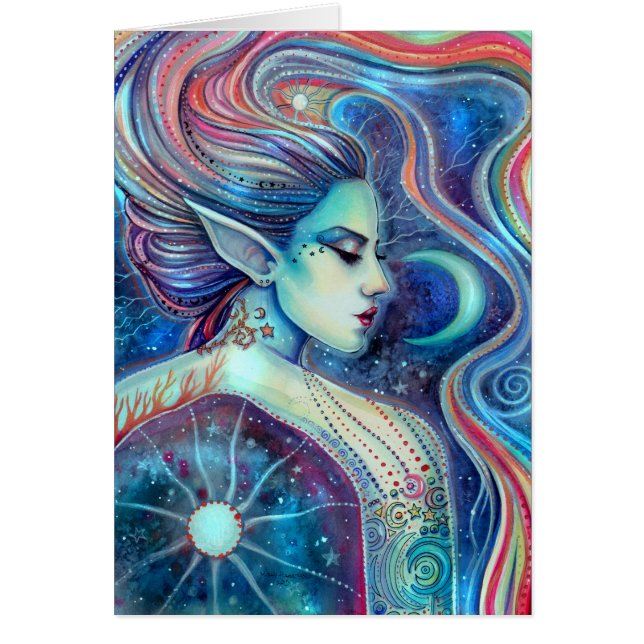 Fée surréaliste céleste d'art fantastique Celesta (Devant)