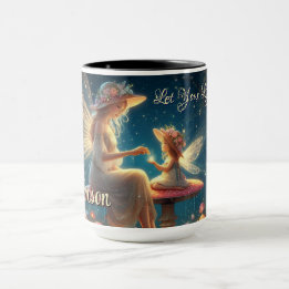 Fée Whimsical Personnalisée Mère & Mug Enfant