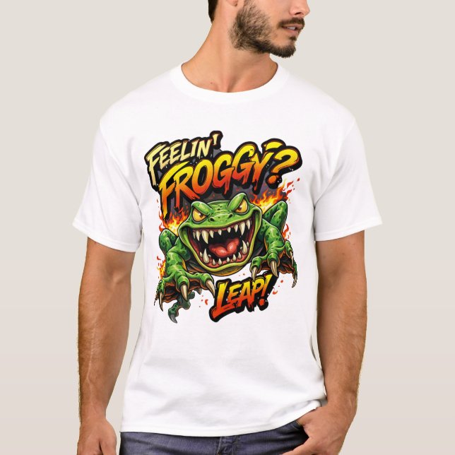 Feelin' Froggy?  Leap! Angry frog T-Shirt (Devant)