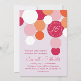 Feeling Bright Sweet 16 Invitations