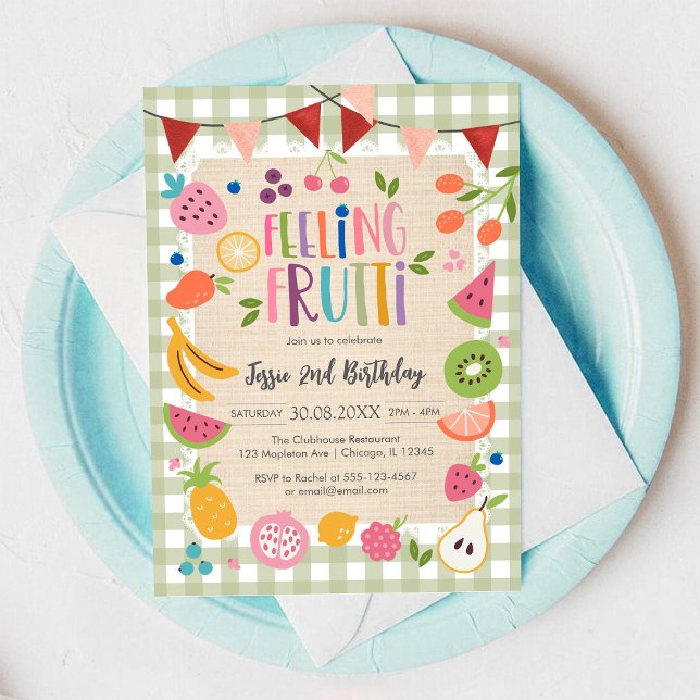 Feeling Fruitti Birthday Invitation (Créateur téléchargé)