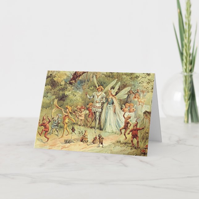 Féerie Carte de voeux King et Queen Fae Pagan (Devant)