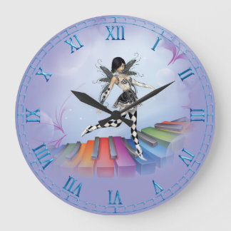Féerie Clavier musical Vignette Horloge murale