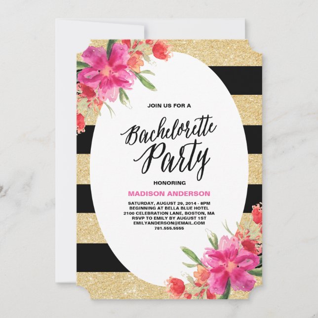 Féerie Florale | Invitation à une soirée de Bachel (Devant)