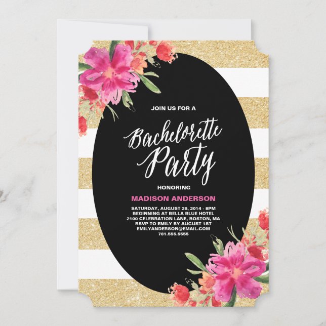 Féerie Florale | Invitation à une soirée de Bachel (Devant)