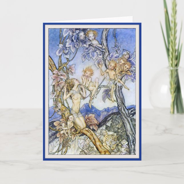 Féerie vintage et enfants de féerie - carte de (Devant)