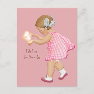 FÉERIE VINTAGE FILLE   Carte postale