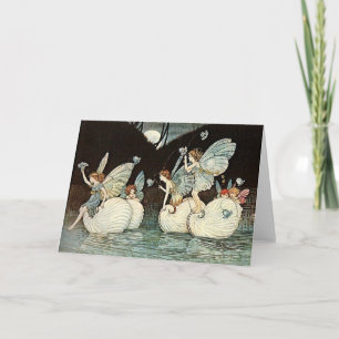 Féeries fluviales, Fairy, Fae Pagan Carte de voeux