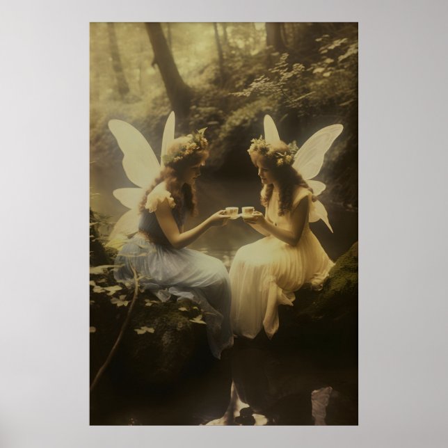 Fées dans l'affiche d'art de la forêt Impression v (Devant)