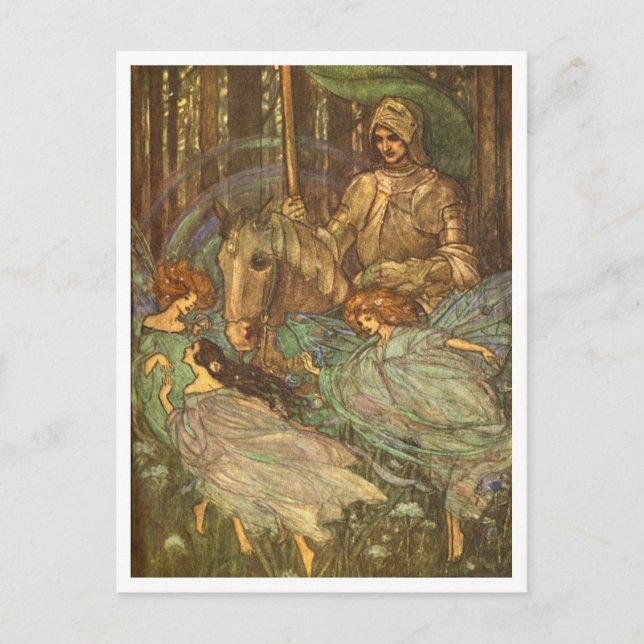 Fées Danser Vintage Illustration Carte postale (Devant)