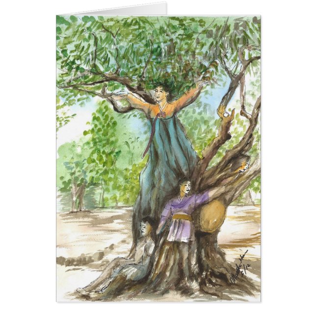 Fées d'arbre dans un vieil arbre (Devant)