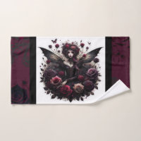 Fées de forêt gothique foncée Floral Roses Bourgog