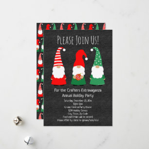 Fées de Noël Invitation de fête de vacances mignon