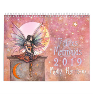 Fées et sirènes Calendrier mural 2019 Molly H