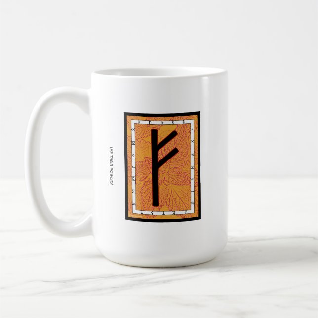 Fehu Rune Mug - Richesse ! (Gauche)