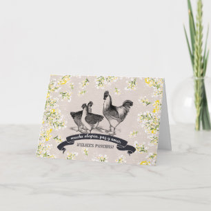 Felices Pascuas. Carte Pâques en espagnol