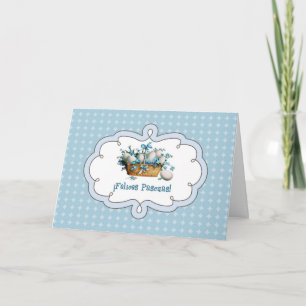 Felices Pascuas. Carte Pâques en espagnol