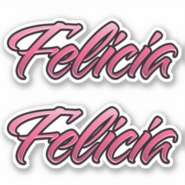 Felicia autocollant rose délavé ensemble d'autocol (Devant)