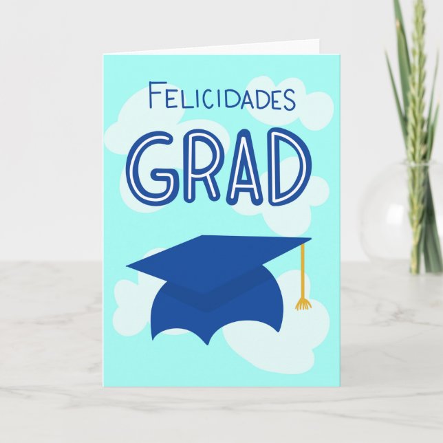 Felicidades Grad - Carte de Graduation espagnole (Devant)