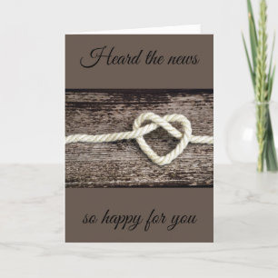 "FÉLICITATION POUR VOTRE FIANÇAILLES" CARTE