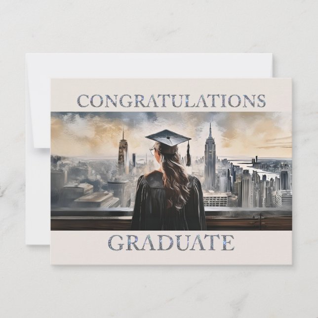 Félicitations à la diplômée américaine (Devant)