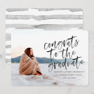 Félicitations à la faire-part diplômée