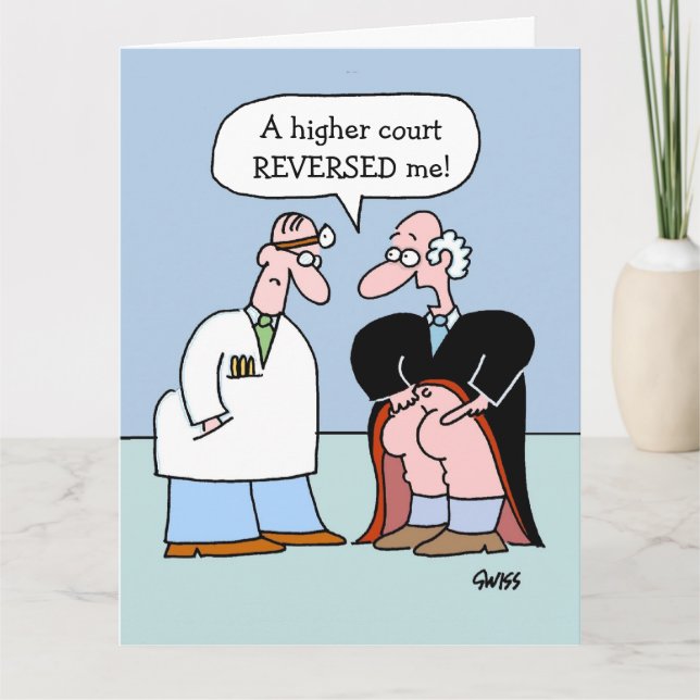 Félicitations à l'avocat Funny Grande carte de voe (Devant)