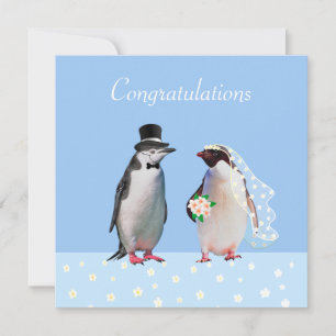 Félicitations à votre Mariage et Penguin Couple