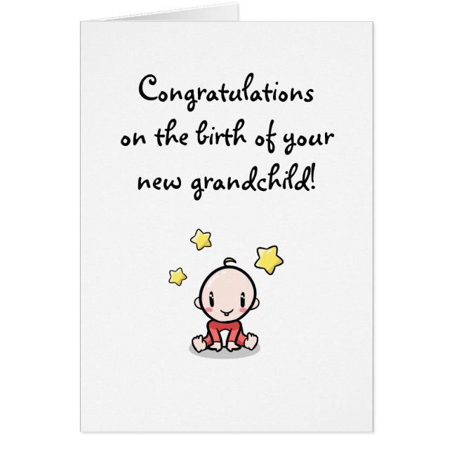 Félicitations À Votre Petit-Enfant, Grand-Parents, (Devant)