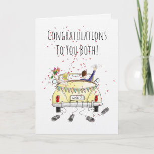 Félicitations à vous deux ! Carte de mariage