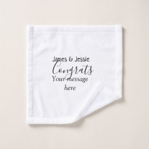 Félicitations ajoutez un message de mariage pour l