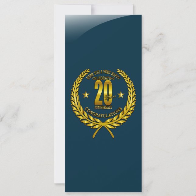 Félicitations au 20e anniversaire (Devant)