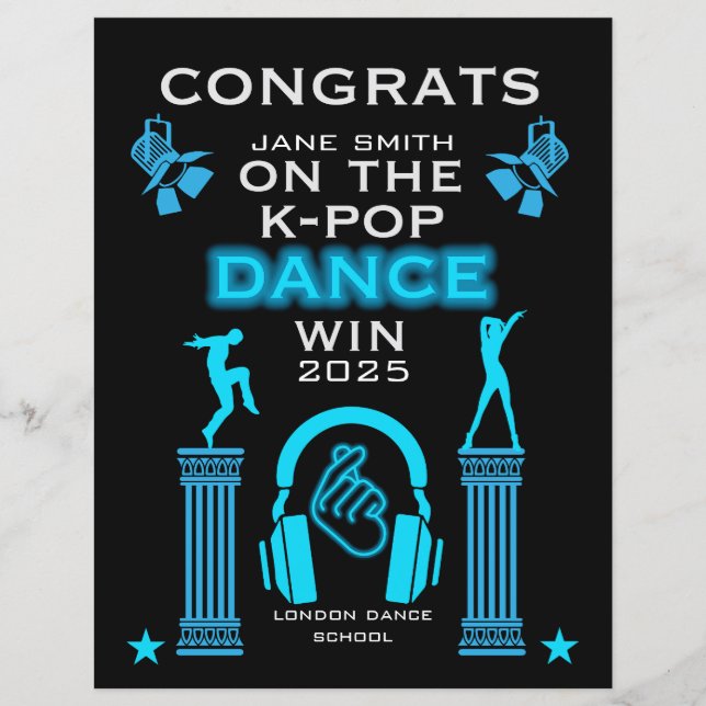Félicitations au gagnant du concours de danse K-Po (Devant)