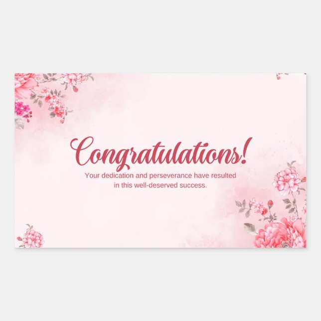 Félicitations autocollants (Devant)