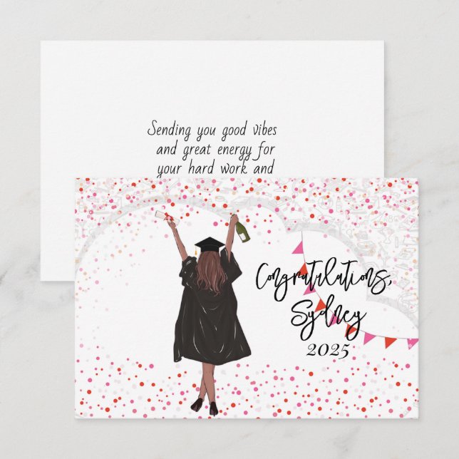 Félicitations aux filles diplômées (Devant / Derrière)