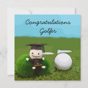 Félicitations aux golfeurs diplômés balle de golf